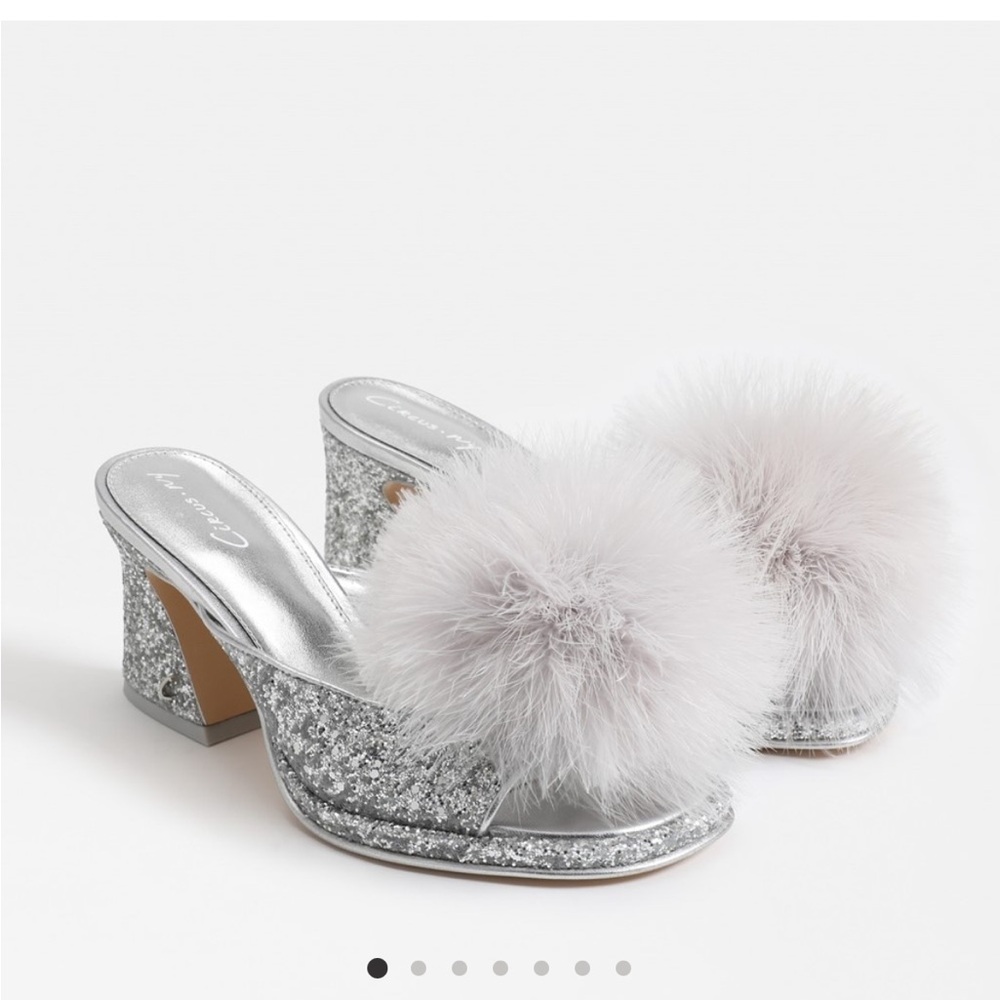 Circus by Sam Edelman Silver Glitter Heels